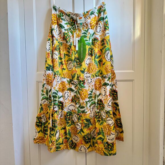NWT Farm Rio 100% Cotton Mixed Biriba Maxi Skirt - Large - Picture 2 of 13